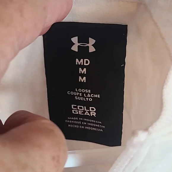 under armour womens cold gear loose fit bomber jacket size M Light Pink - Picture 5 of 9